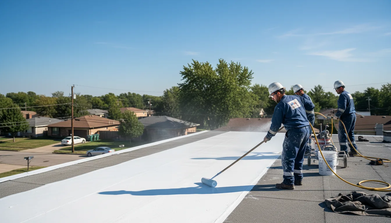 Commercial roof coating in Howells, NE near me